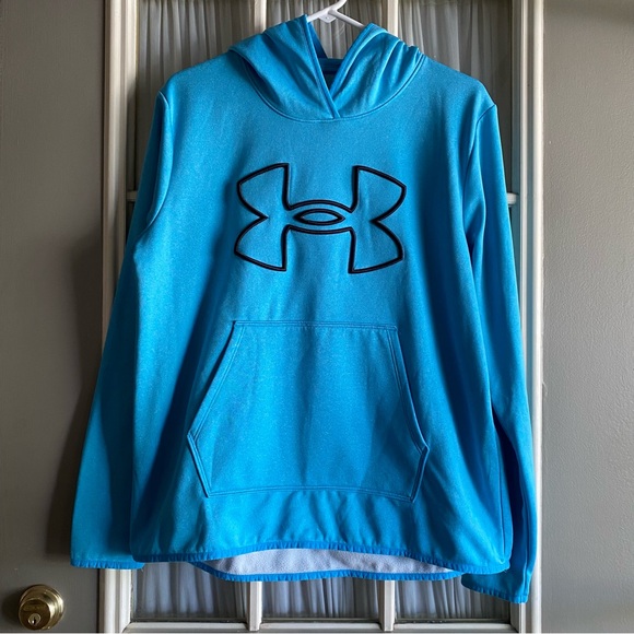 Under Armour Turquoise Fleece Pullover Hoodie - Picture 1 of 5